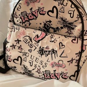 Guess backpack graffiti